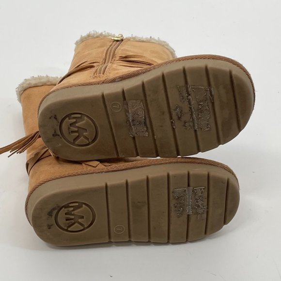 Michael Kors Kids Tan Pamina Boot Size 7 - Picture 6 of 12